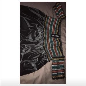 Velvet off the shoulder top